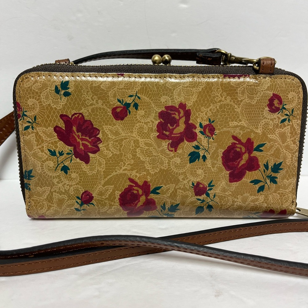 Patricia Nash Floral Crossbody Wallet Bag